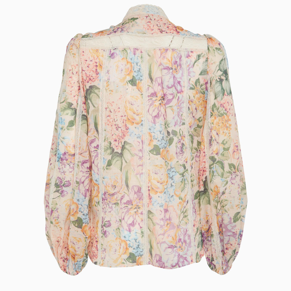 Multicolor silk shirt