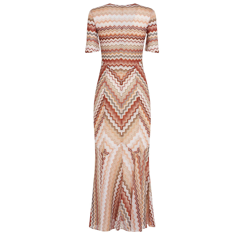 Multicolor fabric dress