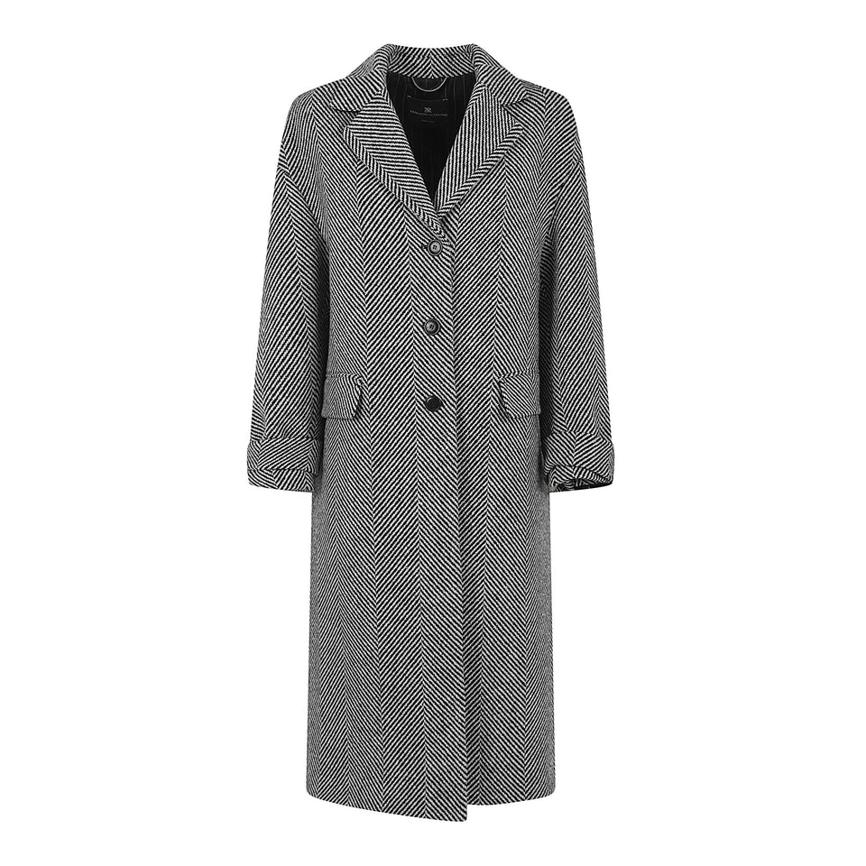 Cappotto in cashmere grigio D476D301 UAPT4701 ERMANNO SCERVINO 