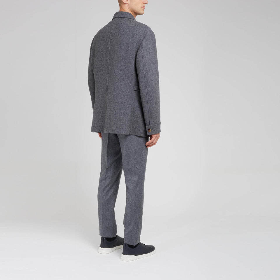 Giubbotto in lana grigio