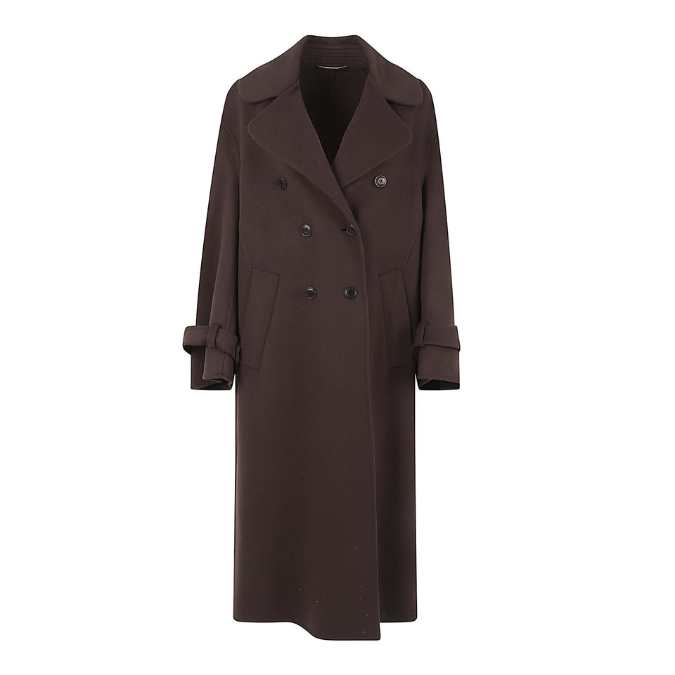 Cappotto in cashmere marrone D476D722 NKW91018 ERMANNO SCERVINO 