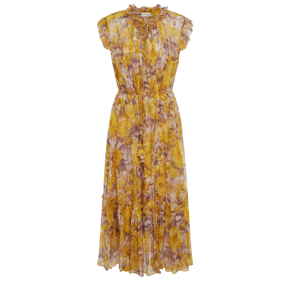 Abito ''High Tide Flutter'' in seta multicolor - GIO MORETTI