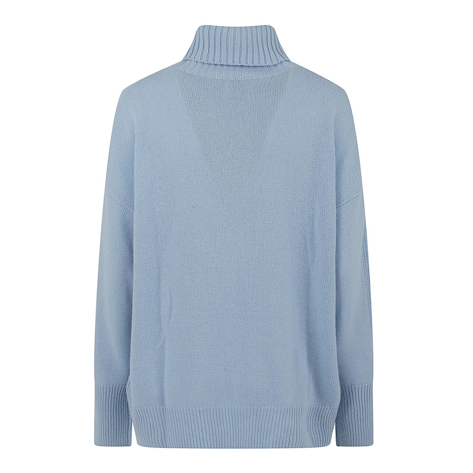 Maglia in cashmere azzurra 255 1115611 ALLUDE 