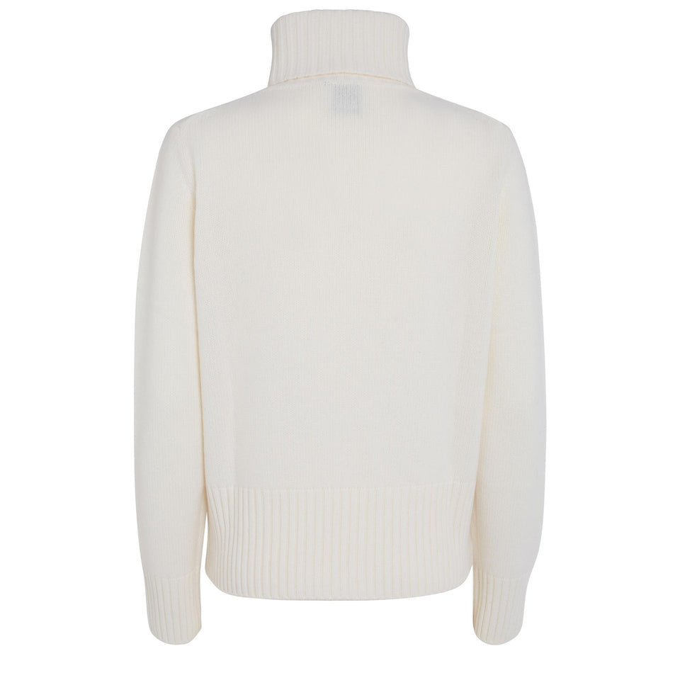 White wool sweater
