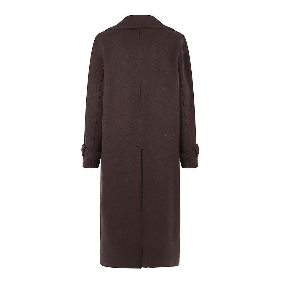 Cappotto in cashmere marrone D476D722 NKW91018 ERMANNO SCERVINO 