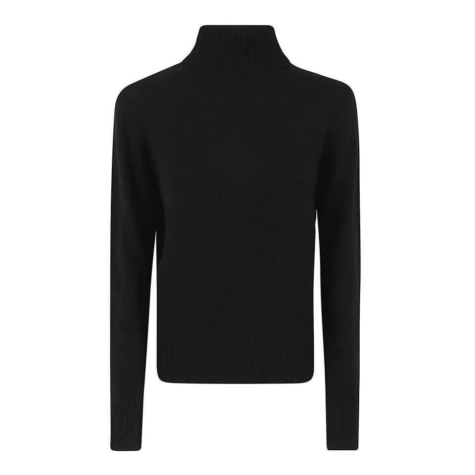 Maglia in cashmere nera 255 1123290 ALLUDE 