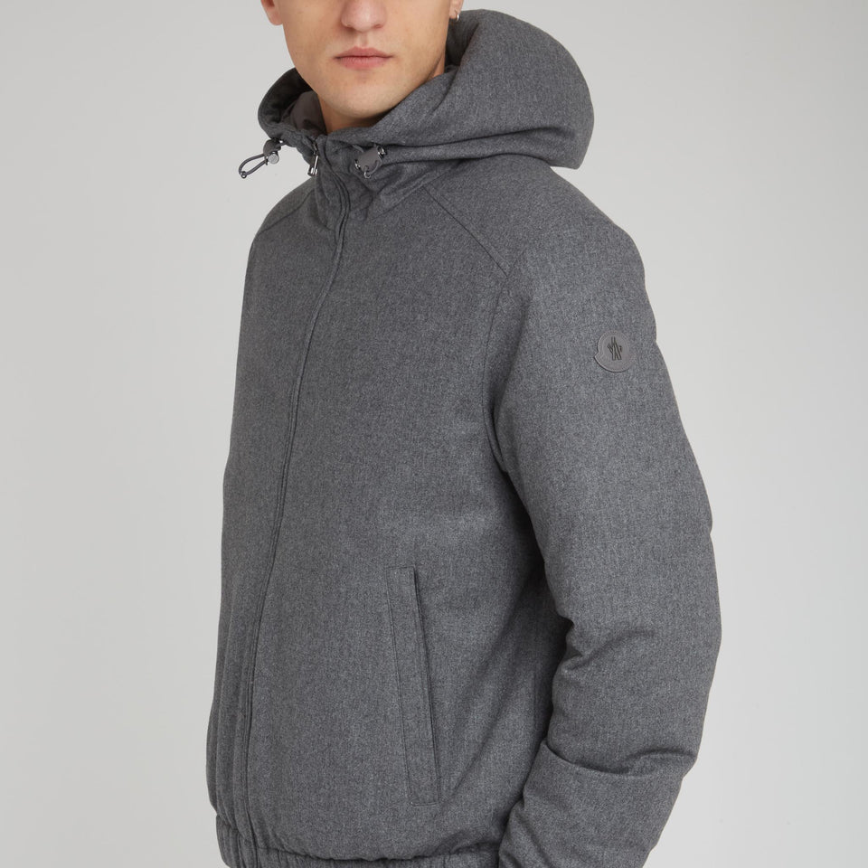 Piumino "Torrani" in tessuto grigio