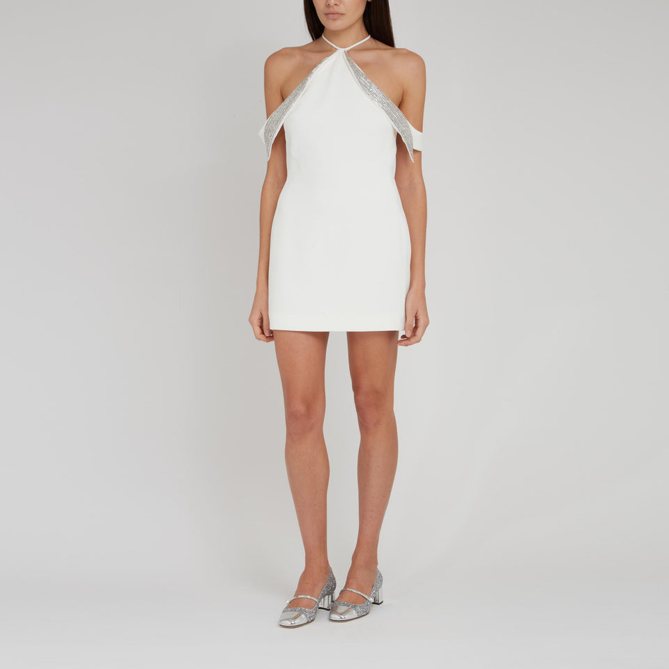 White fabric dress
