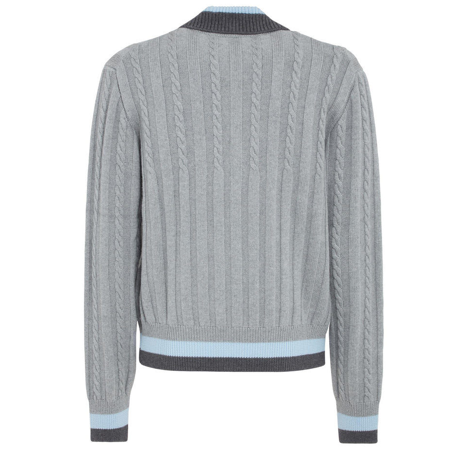 Maglia ''90S Vintage'' in cotone grigia