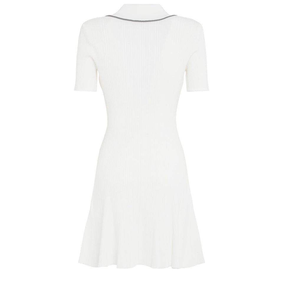 Abito in tessuto bianco