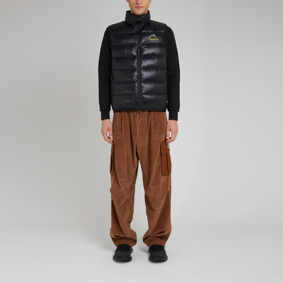 Gilet imbottito in tessuto nero