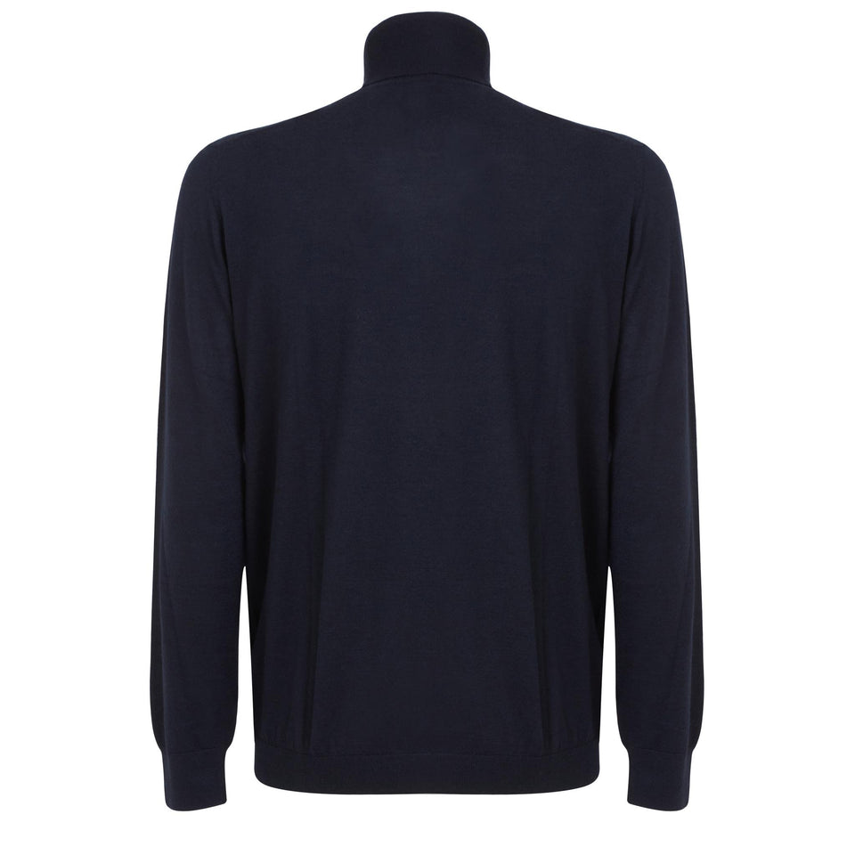 Maglia in cashmere blu