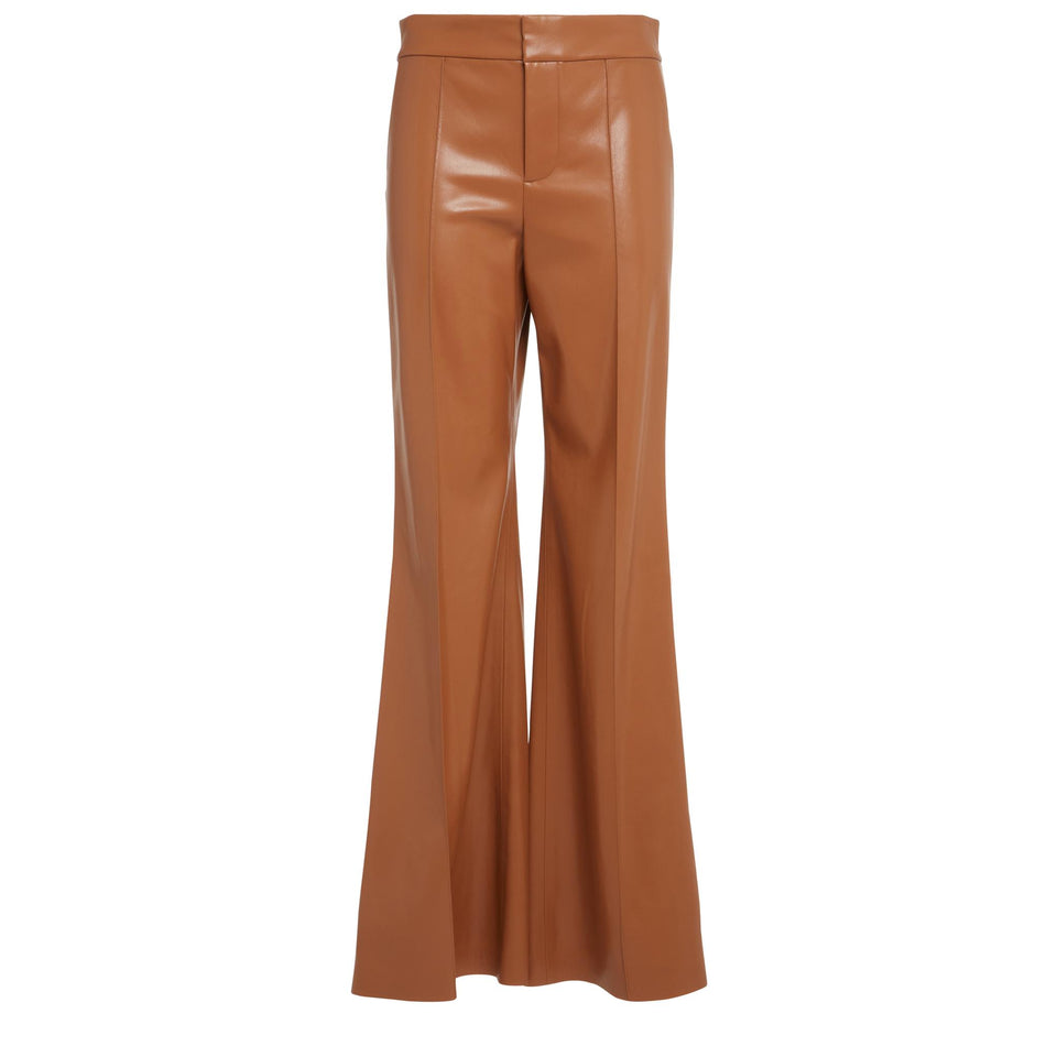Pantalone " Dylan" in eco pelle beige