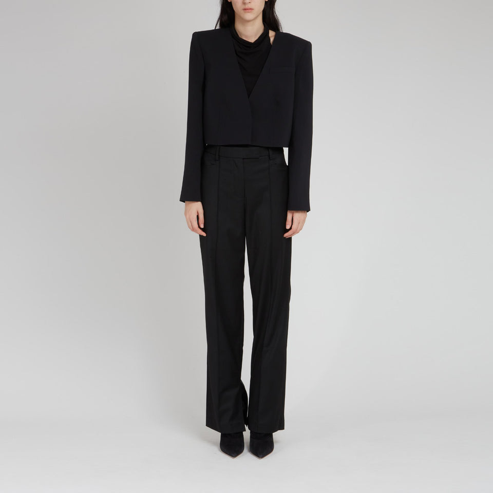 "Batona" trousers in black fabric