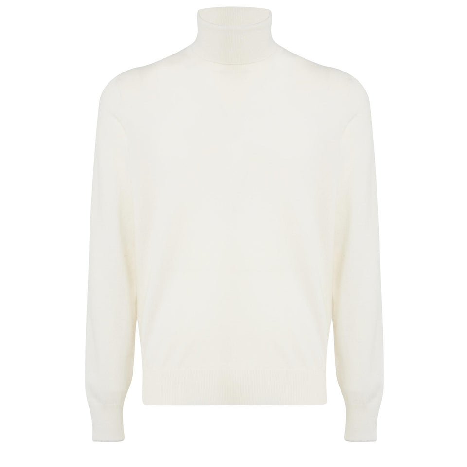 Maglia in cashmere beige