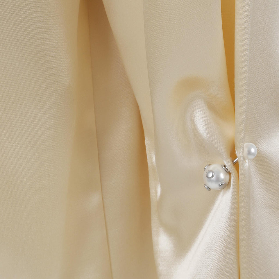 Camicia in raso avorio 0207 662700006 ALBERTA FERRETTI 