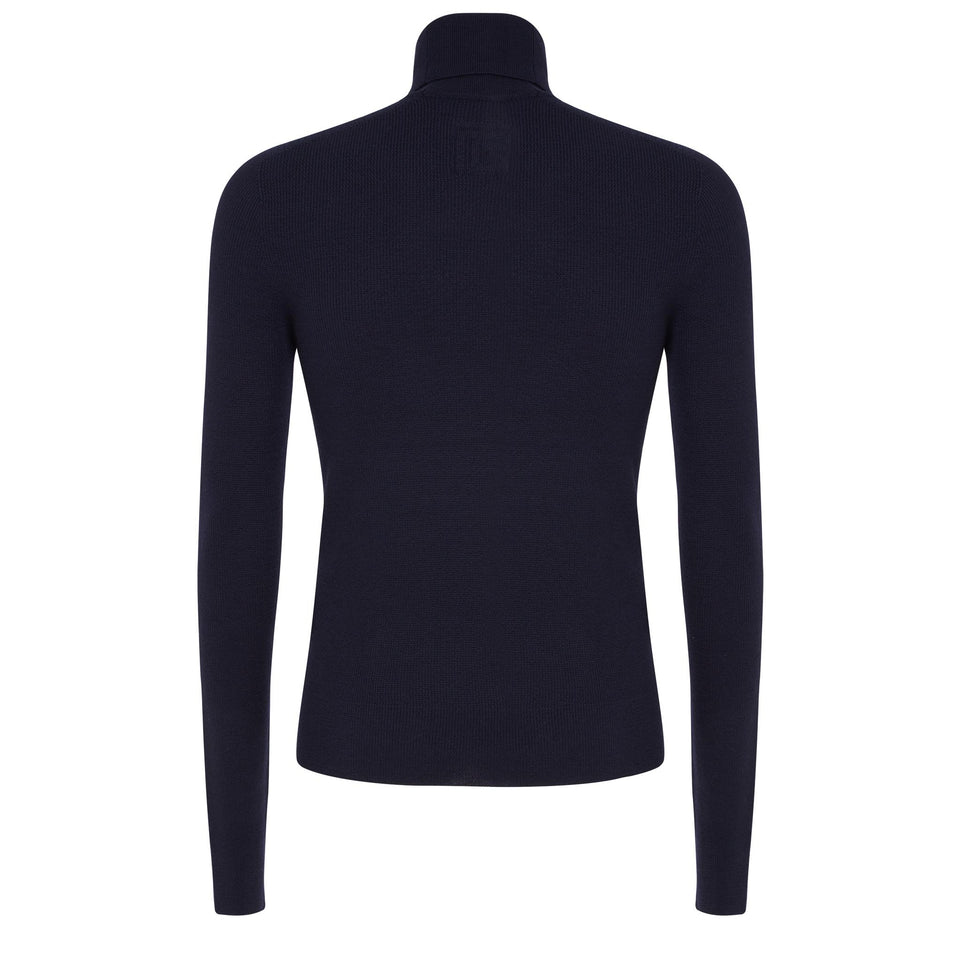 Maglia in tessuto blu