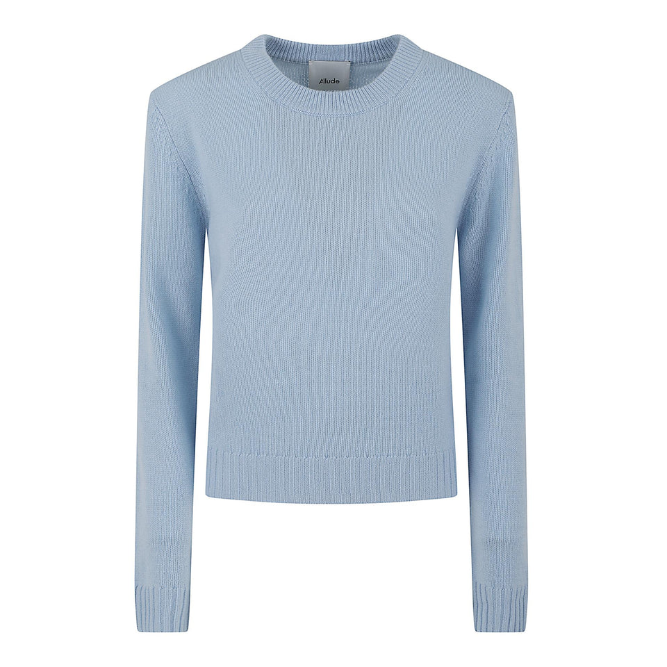 Maglia in cashmere azzurra 255 1120411 ALLUDE 