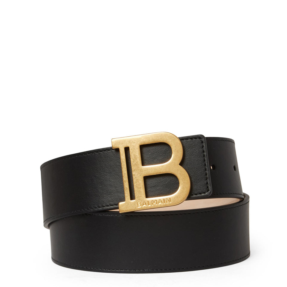 Cintura ''B-Belt'' in pelle nera - GIO MORETTI