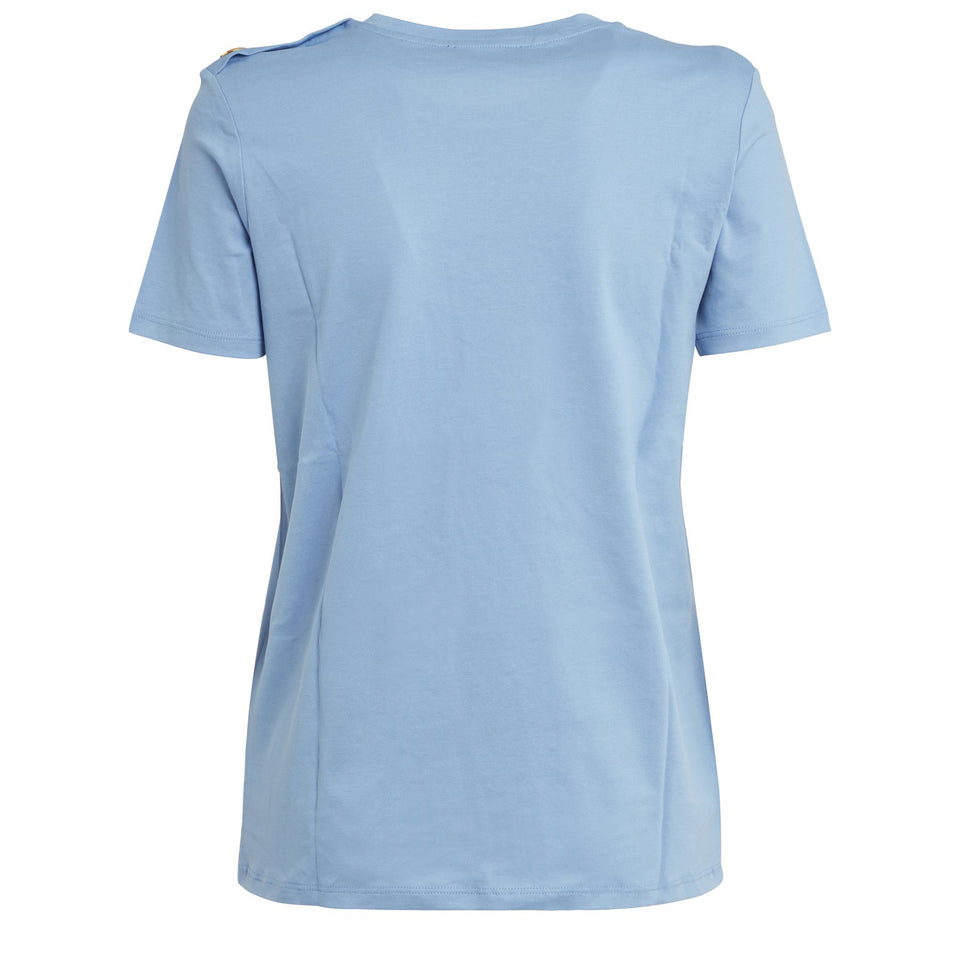 T-shirt in cotone blu