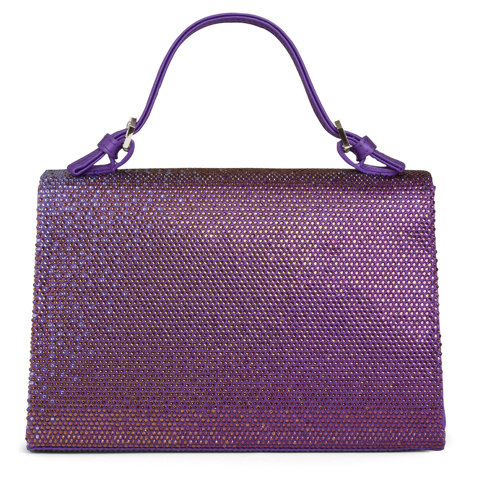 Borsa in cristalli viola