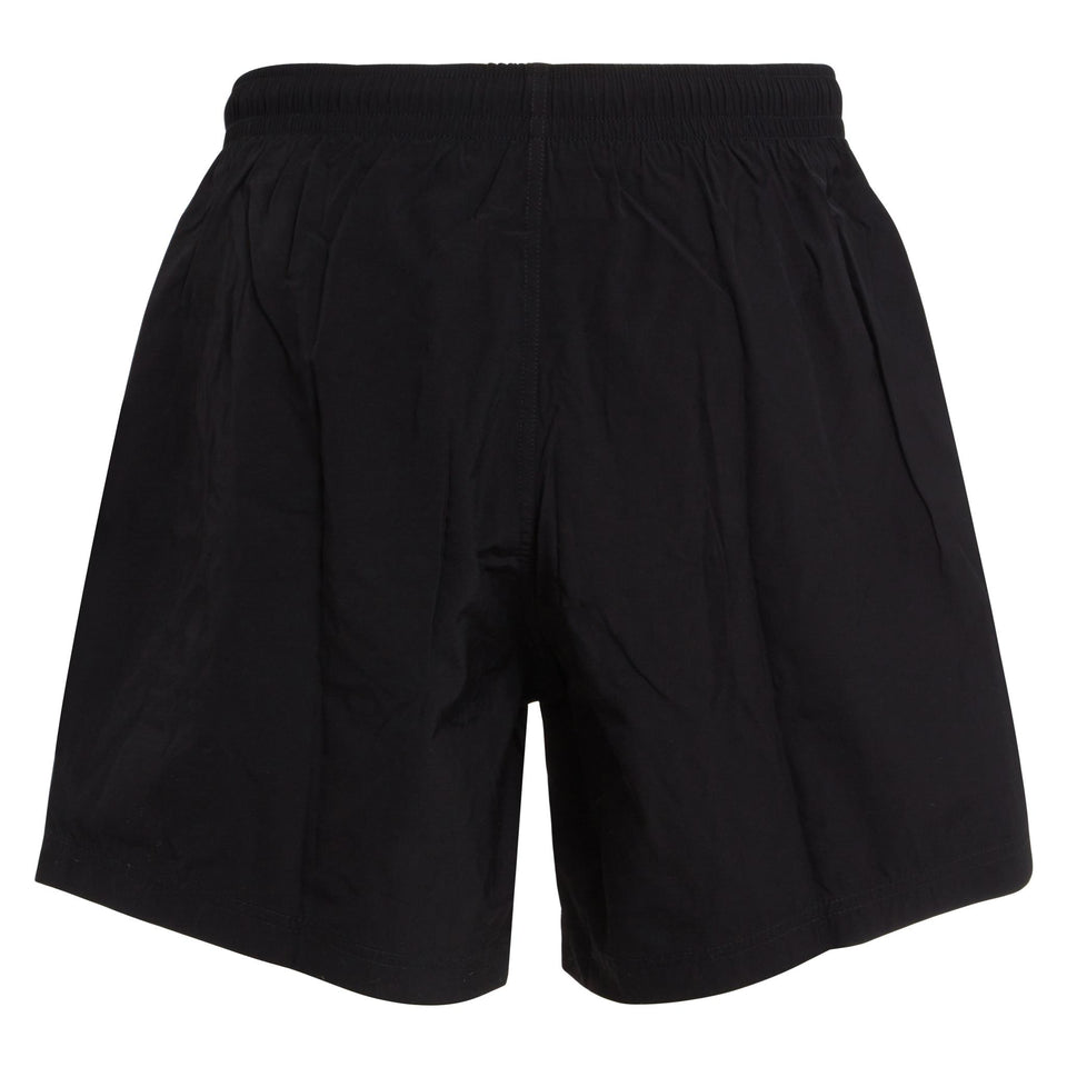Shorts da mare in tessuto nero