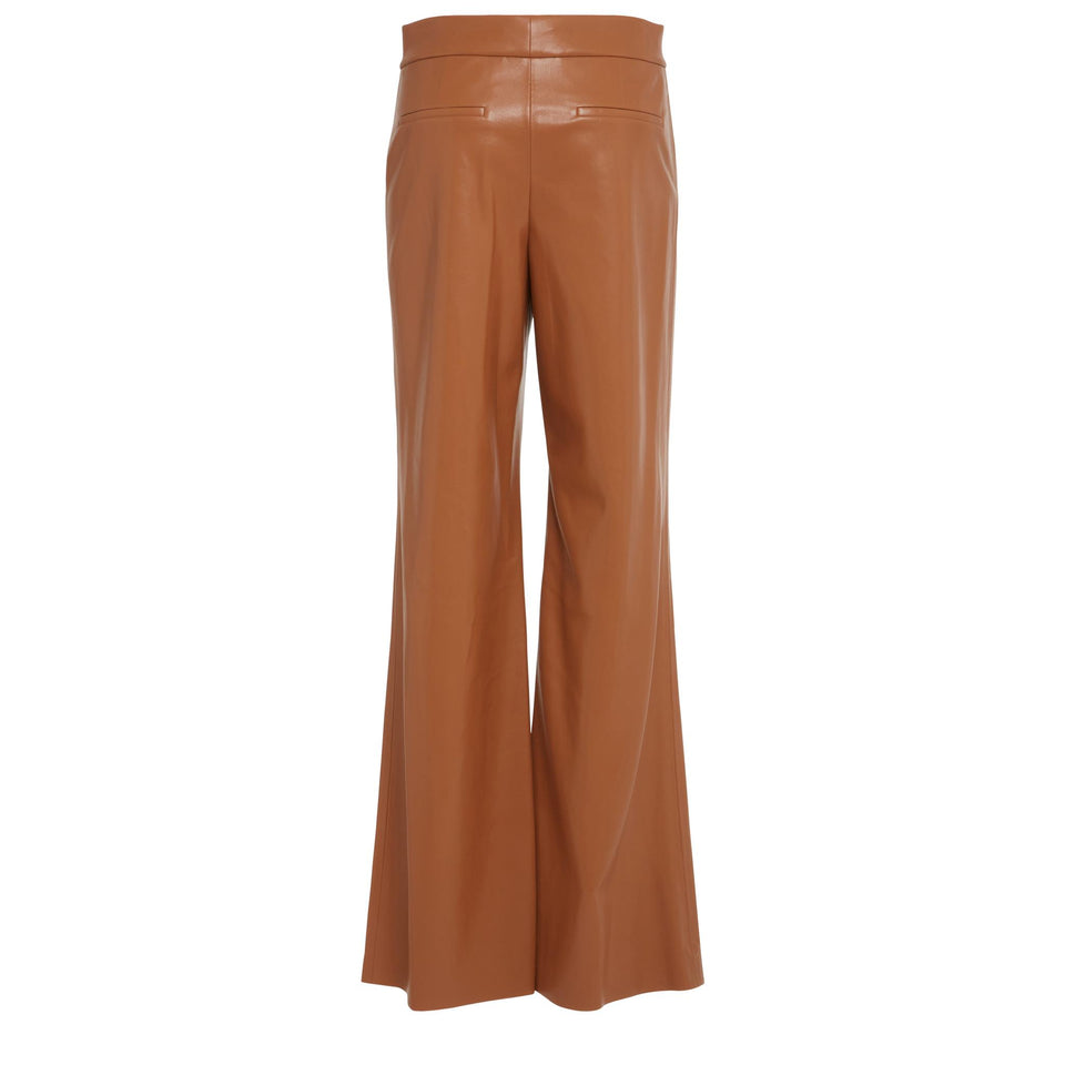 Pantalone " Dylan" in eco pelle beige