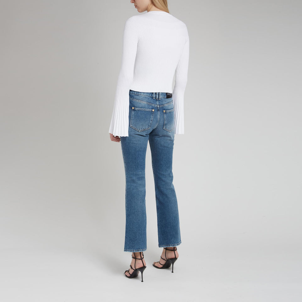 Cardigan in tessuto bianco