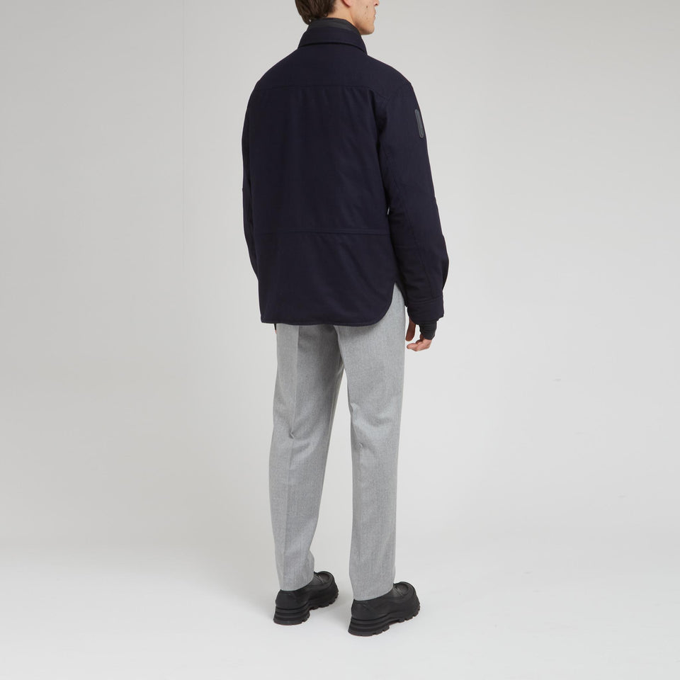 "Antuco" jacket in blue fabric