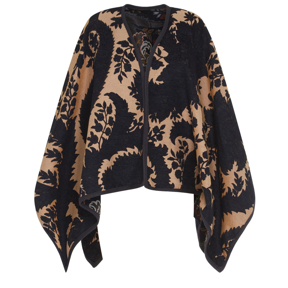 Cappa in tessuto multicolor