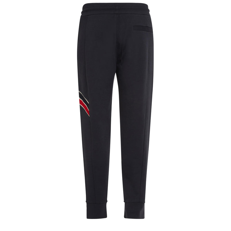 Pantalone jogger in cotone blu