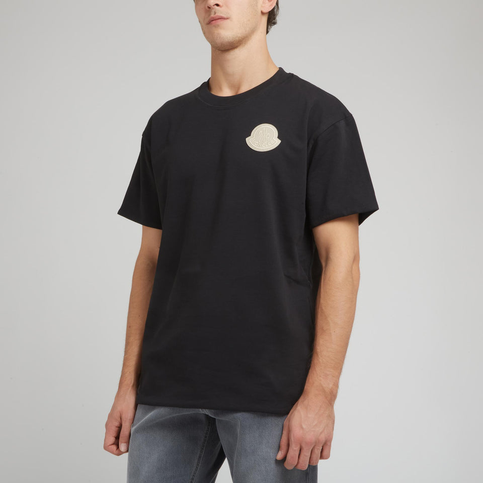 Black cotton T-shirt