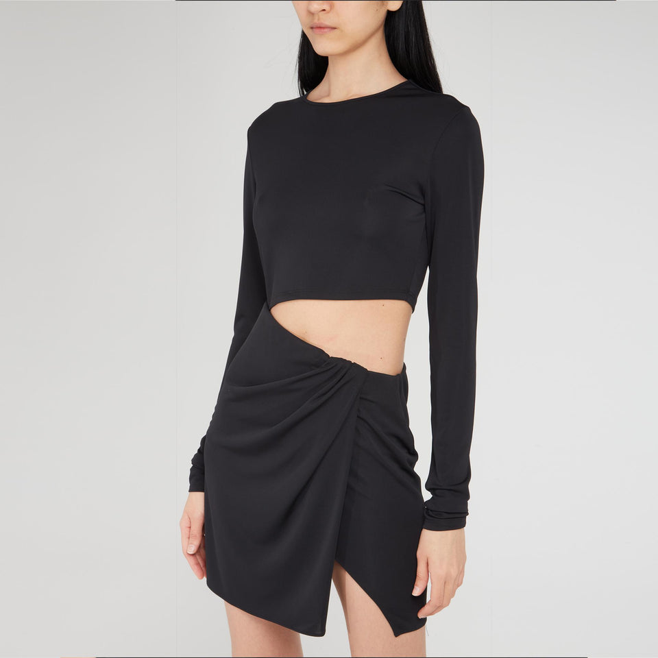 Abito mini "Gia" in jersey nero - GIO MORETTI
