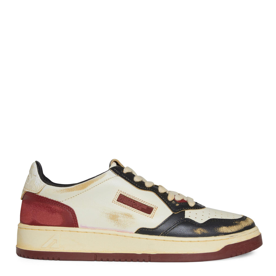 Sneakers "Sup vint low" in pelle multicolor AVLM LB01BLK/SYRAH AUTRY 