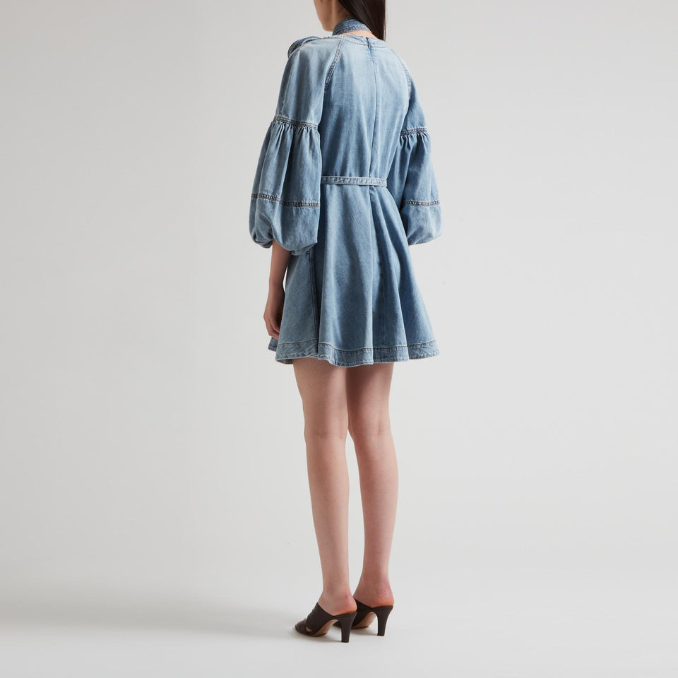 Blue denim dress