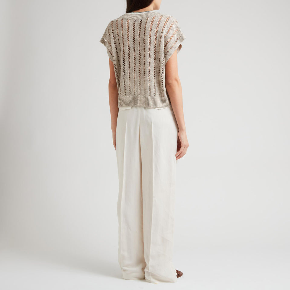 Beige cashmere sweater