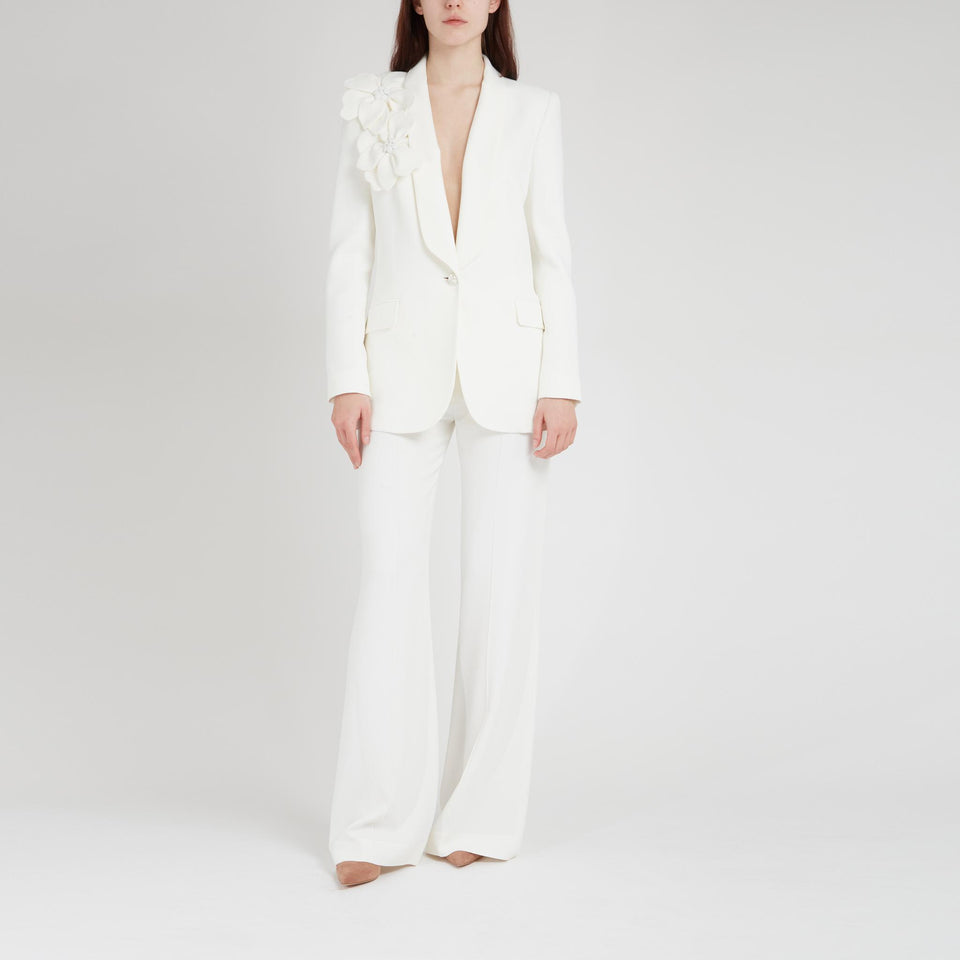 Blazer in cady bianco J0003NR25 CD003W0005 ELIE SAAB 
