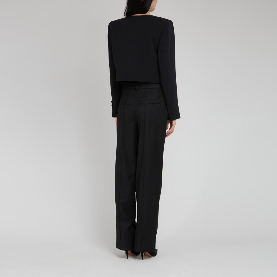 "Batona" trousers in black fabric