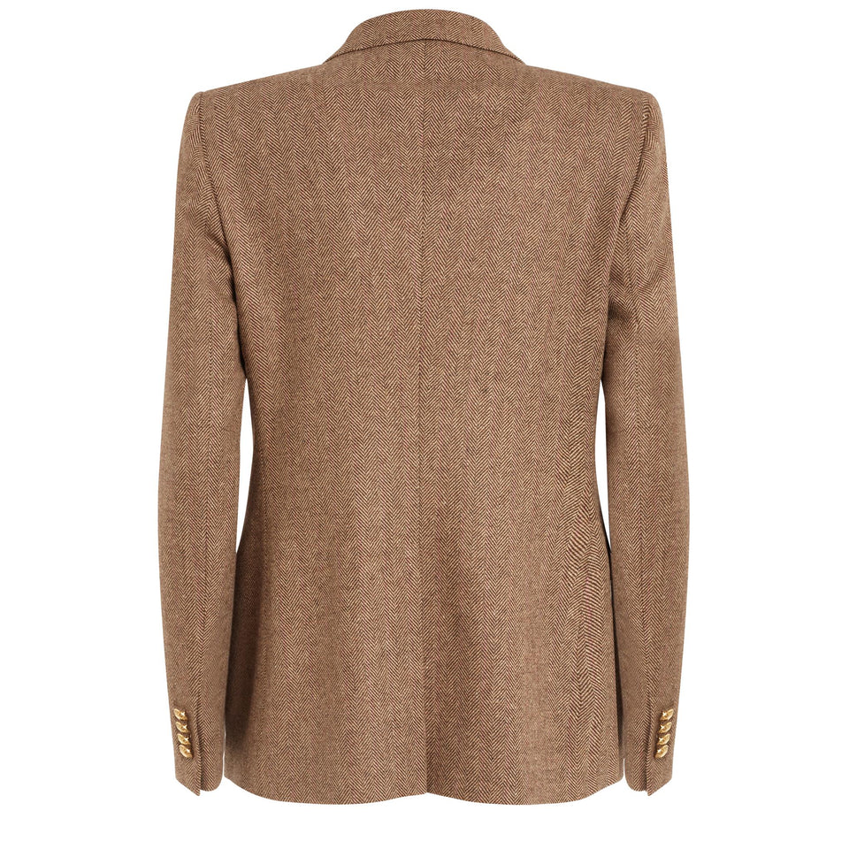 Blazer doppio petto ''J-Parigi'' in tessuto beige