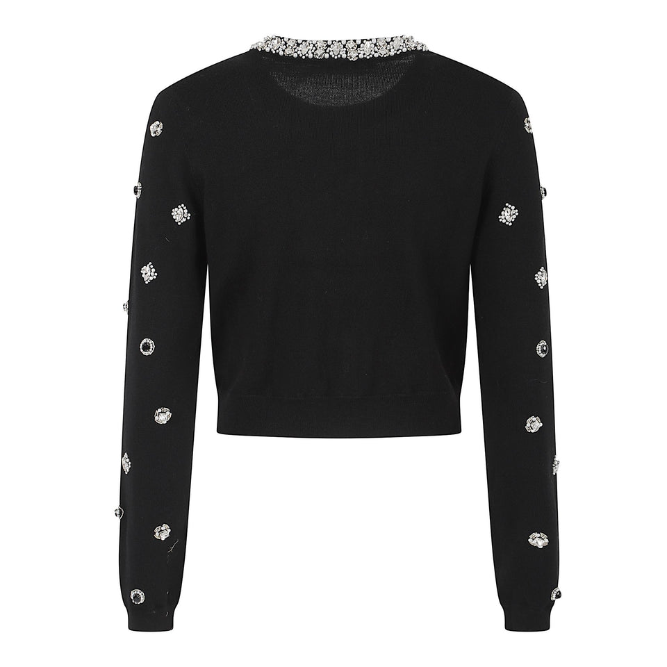 Cardigan in lana nera CC510533701 A001 ALICE & OLIVIA 