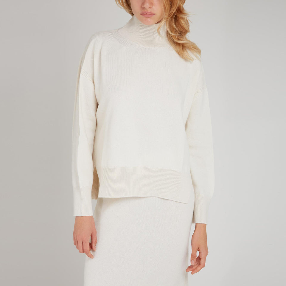 Maglia in cashmere bianca