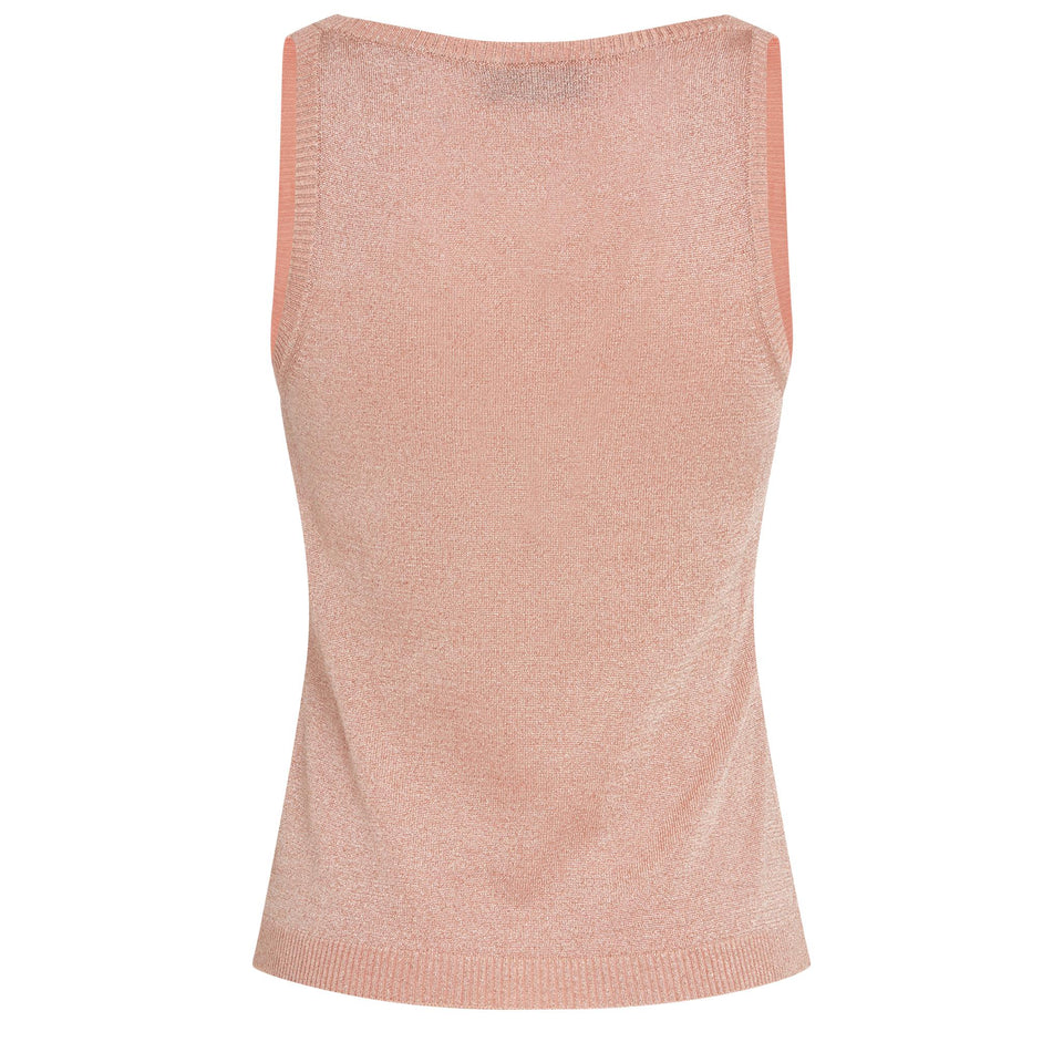 Canotta in tessuto rosa