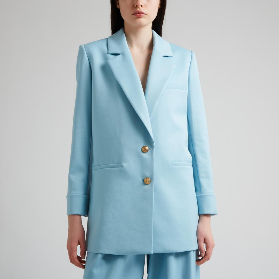 "Margot" blazer in light blue fabric