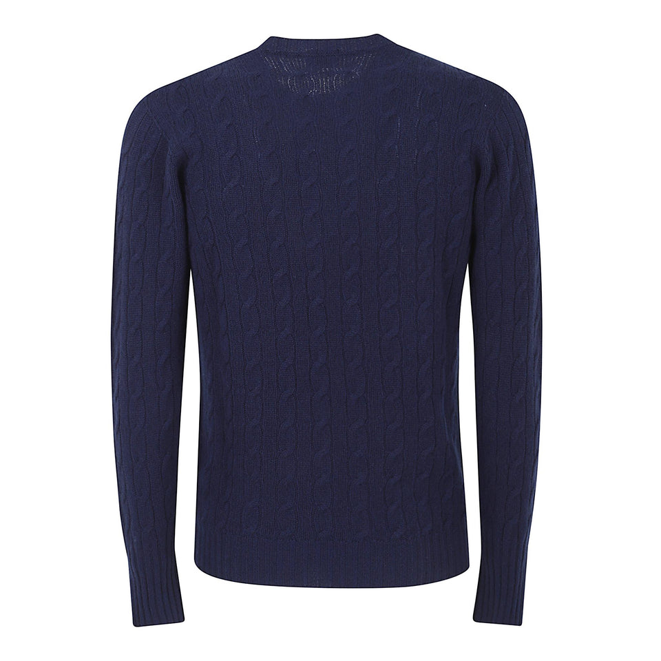 Maglia in lana blu D4K133N 781 DRUMOHR 