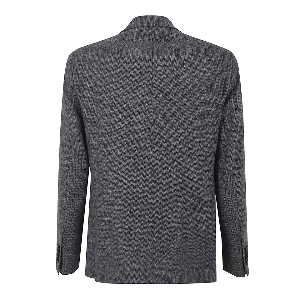 Giacca doppio petto in lana grigia 1SMC20K 6100172111 TAGLIATORE 