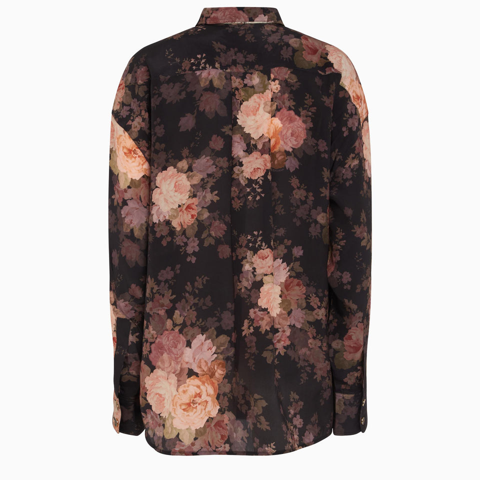 Multicolor silk shirt