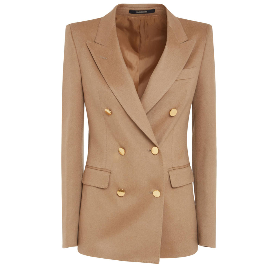 Blazer doppio petto ''J-Parigi'' in tessuto beige