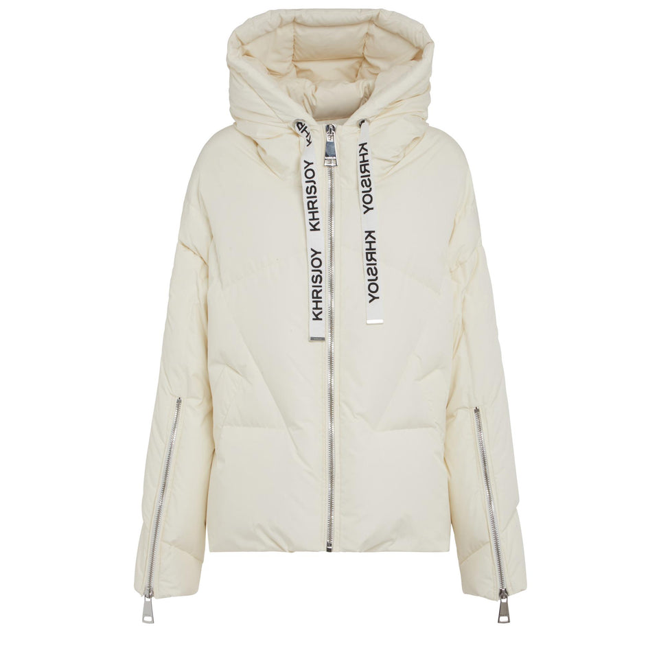 Piumino "Iconic" in tessuto bianco