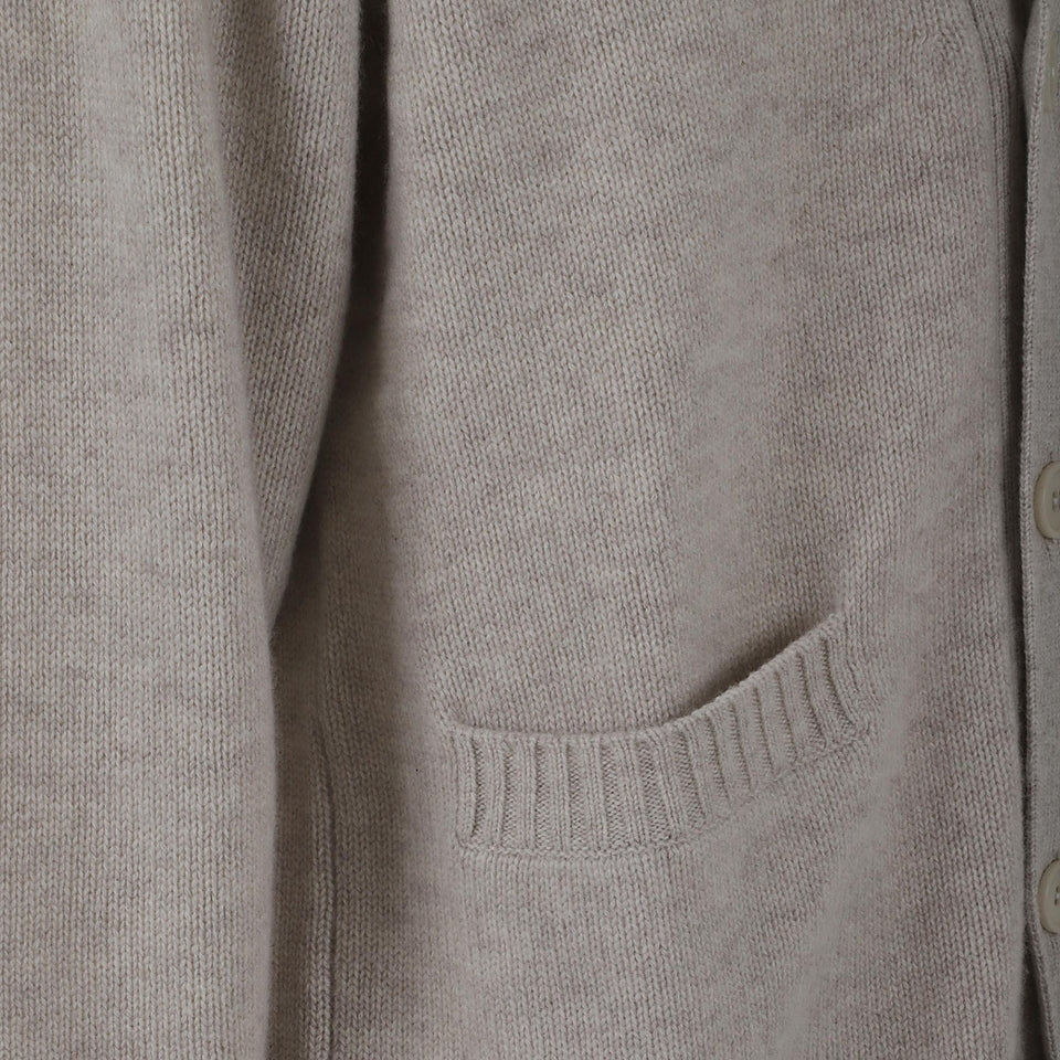 Cardigan "Wilson" in cashmere beige 3024120 OY LISA YANG 