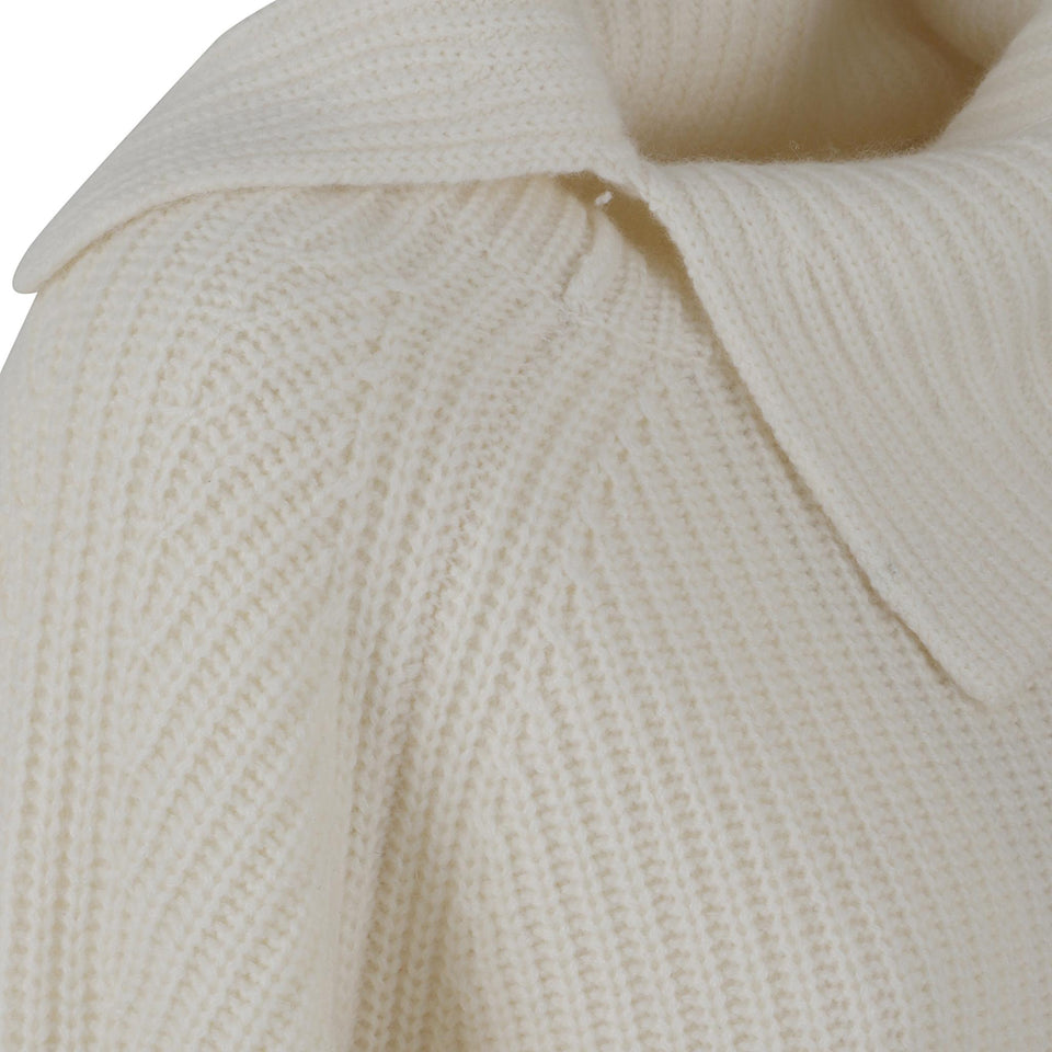 Maglia "Cecil" in cashmere avorio CECIL IVORY LOULOU STUDIO 